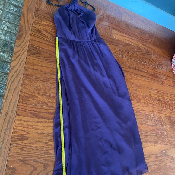 Amethyst, Vera Wang White Bridesmaid collection, halter, chiffon, size 10 - Picture 13 of 16